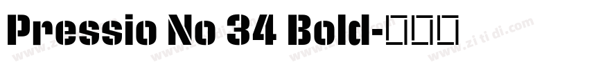 Pressio No 34 Bold字体转换